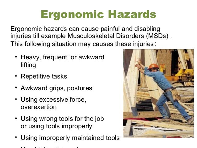 ergonomic occupational helath and safety Those in the field of occupational health come from a wide range of disciplines and professions including medicine, psychology, epidemiology, physiotherapy and rehabilitation, occupational therapy, occupational medicine, human factors and ergonomics, and many others. ergonomic occupational helath and safety Those in the field of occupational health come from a wide range of disciplines and professions including medicine, psychology, epidemiology, physiotherapy and rehabilitation, occupational therapy, occupational medicine, human factors and ergonomics, and many others.